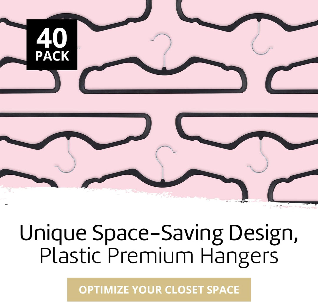 Higher Hangers Slim Black (NON-VELVET)
