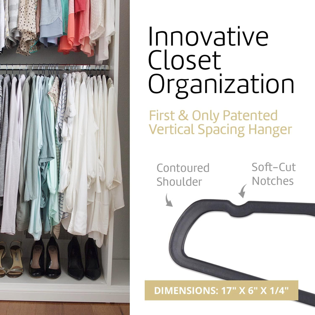 Higher Hangers Slim Black (NON-VELVET)