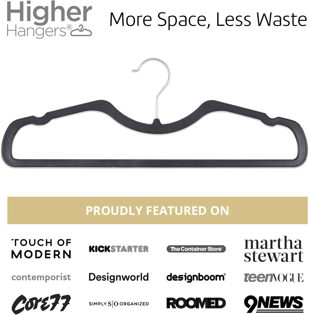 Higher Hangers Slim Black (NON-VELVET)